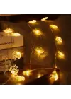 Hilal ve Yıldız Şekilli 3.5 Metre USB LED Işık – 20 LED’li Dekoratif Ramazan Dekorasyonu ve Ortam Aydınlatması