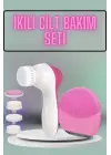İkili Cilt Bakım Seti 5 Başlıklı Yüz Temizleme Ve Masaj Aleti Canlandırıcı Ve Onarıcı