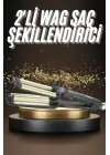 İkili Wag Maşa Saç Şekillendirici Seramik Kaplama Isı Ayarlı