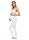 Omarı Rahat ve Şık Uzun Hamile Tayt White