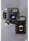 Işıklı Bluetooth Hoparlör Müzik Ve Renkli Işık Taşınabiilir