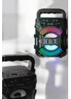 Işıklı Bluetooth Hoparlör Müzik Ve Renkli Işık Taşınabiilir