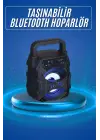 Işıklı Bluetooth Hoparlör Ses Bombası Taşınabilir Yüksek Ses Kaliteli Radyo Özelliği
