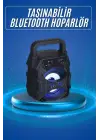Işıklı Bluetooth Hoparlör Ses Bombası Taşınabilir Yüksek Ses Kaliteli Radyo Özelliği
