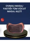Isıtma Özellikli Derin Yoğurma Masaj Yastığı Priz & Çakmak Girişli