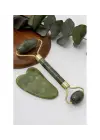 Jade Roller Gua Sha Taşı Seti