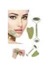 Jade Roller Gua Sha Taşı Seti