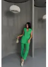 JAKAR KUMAŞ YELEK - PANTOLON TAKIM - Yeşil