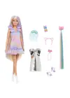 JCT72 Barbie Upuzun Muhteşem Saçlı Bebek - Saç Tasarım Oyun Seti
