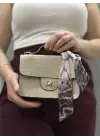 Omarı Elegan Vizon Cilt Çanta