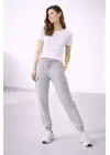Jogger Eşofman Altı Rahat Kalıp, Kargo Cepli, Lastikli Paça, Günlük Spor Pantolon - Gri