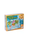 JP 31015 Colorful World Map Jumbo Puzzle 50 Parça -Ks Puzzle