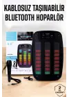 Kablosuz Bluetooth Hoparlör Taşınabilir 6.5 İnç Led Işık Kareoke