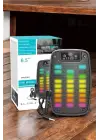 Kablosuz Bluetooth Hoparlör Taşınabilir 6.5 İnç Led Işık Kareoke
