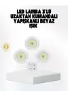 Kablosuz Gün Işığı 3’lü Led Spot Lamba Kumandalı
