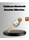Kablosuz Karaoke Mikrofon Usb Aux Destekli Parti Ve Eğlence İçin