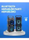 Kablosuz Led Işıklı Bluetooth Hoparlör – Fm Radyolu, Mikrofon Girişli