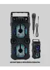 Kablosuz Led Işıklı Bluetooth Hoparlör – Fm Radyolu, Mikrofon Girişli