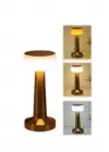 Kablosuz Renkli Masa Ve Gece Lambası Altın Rengi Dokunmatik Led Lamba