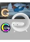 Kablosuz Şarjlı Atmosfer Lambası Bluetooth Hoparlör Ve Akıllı Alarm Özellikli