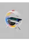 Kablosuz Şarjlı Dijital Saat Rgb Işıklı Bluetooth Hoparlör Çok Fonksiyonlu