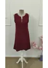 Kadın Askılı V Yakalı Mini Elbise