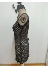 Kadın Askılı Yuvarlak Yakalı Kısa Triko Elbise