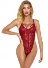 Omarı Şık Dantelli Bordo İç Çamaşır Takımı