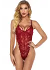 Omarı Şık Dantelli Bordo İç Çamaşır Takımı