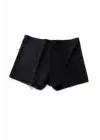 Kadın Dikişsiz Görünmez İz Yapmaz Mini Şort Boxer Siyah