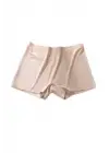 Kadın Dikişsiz Görünmez İz Yapmaz Mini Şort Boxer Ten