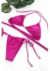 Omarı Fuşya Yandan Bağlamalı Bikini Mayo Takımı