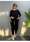 Kadın Arma Detaylı Viskon Pamuk İkili Takım