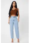 Omarı Şık Kare Yaka Crop Top Bluz