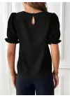Omarı Sade ve Şık Kadın Krep Bluz