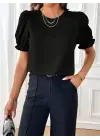 Omarı Rahat Kısa Kollu Kadın Bluzu