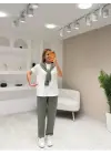 Kadın şal Yaka 3 Parça Takım