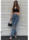 Omarı Siyah Yarım Fermuarlı Crop Top Bluz