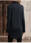 Modern Asimetrik Kesim Balıkçı Yaka Bluz