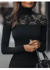 Çarpıcı Dantelli Kaşkorse Bluz