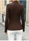 Kadın Uzun Kollu Balıkçı Yaka Kaşkorse Bluz