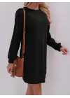 Omarı Şık Kadın Uzun Kollu Elbise