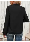 Kadın Uzun Kollu Hakim Yaka Bluz