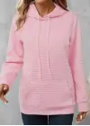 Kadın Uzun Kollu Kapşonlu Bağcıklı Cepli Capitone Sweatshirt