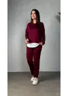 Trend İki İplik Bluz Ve Pantolon İkili Takım