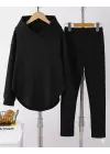 Modern Kadın Kapşonlu 2li Takım