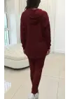 Şık Kadın Kapşonlu Meloni Takım