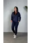 Kadın Uzun Kollu Kapüşonlu Ikili Takım
