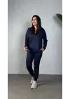Kadın Uzun Kollu Kapüşonlu Ikili Takım