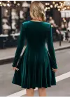 Modern Mini Kadife Elbise